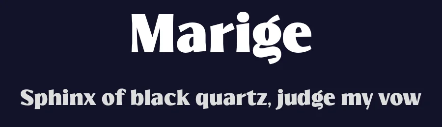 Marige by Zarma Type Foundry — Serif Font — thumbnail 2