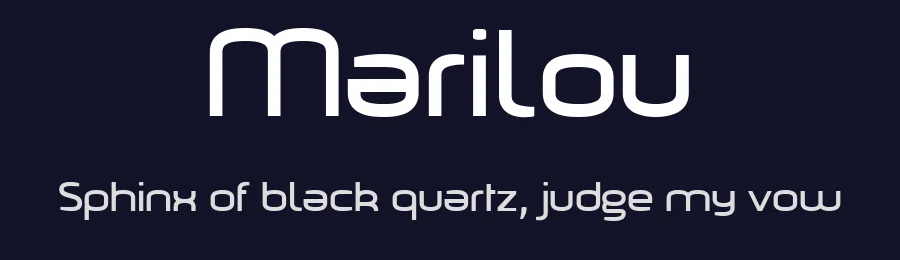 Marilou by Benoît Sjöholm — Sans Serif Font — thumbnail 2