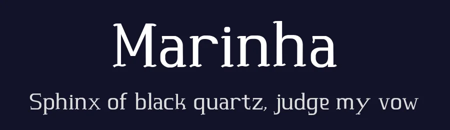 Marinha by Ângela Torres — Serif Font — thumbnail 2