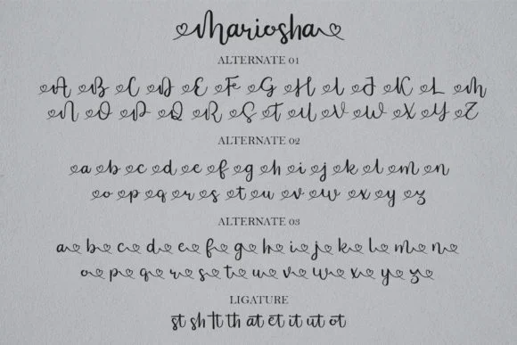 Mariosha Font by YanStudio — Script Handwritten Font — thumbnail 8