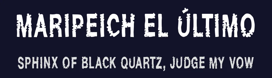 Maripeich el Último by Woodcutter — Decorative Font — thumbnail 2
