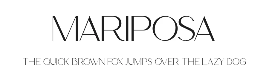 Mariposa by Kong Font — Sans Serif Font