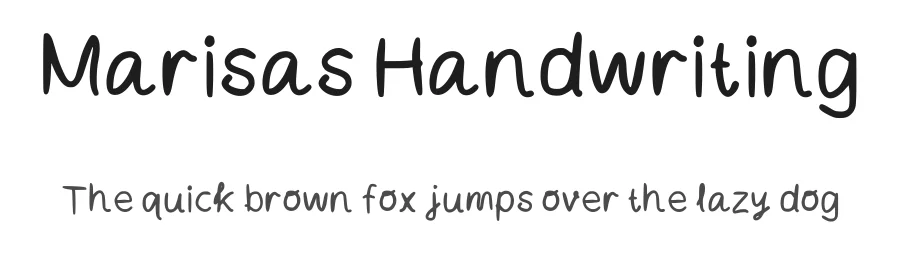 Marisas Handwriting