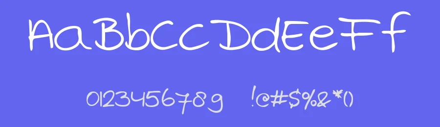 Marjan's handwriting by Marjan — Script Handwritten Font — thumbnail 3