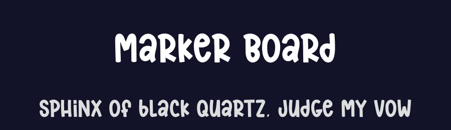Marker Board by Andi Moz — Decorative Font — thumbnail 2