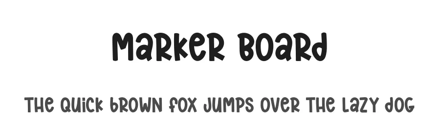 Marker Board by Andi Moz — Decorative Font