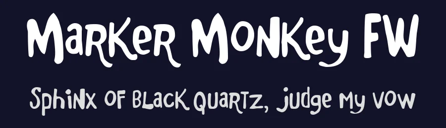 Marker Monkey FW by Brain Eaters Font Co. — Decorative Font — thumbnail 2