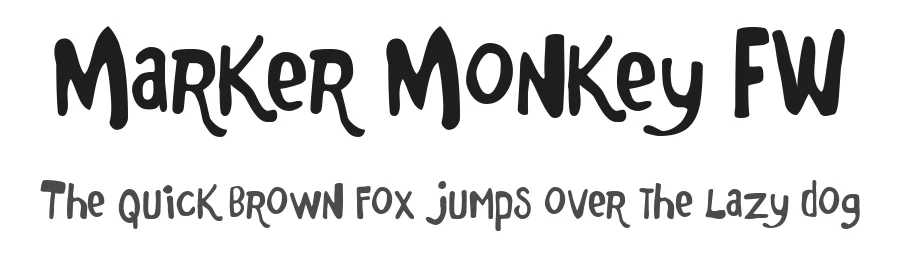 Marker Monkey FW by Brain Eaters Font Co. — Decorative Font