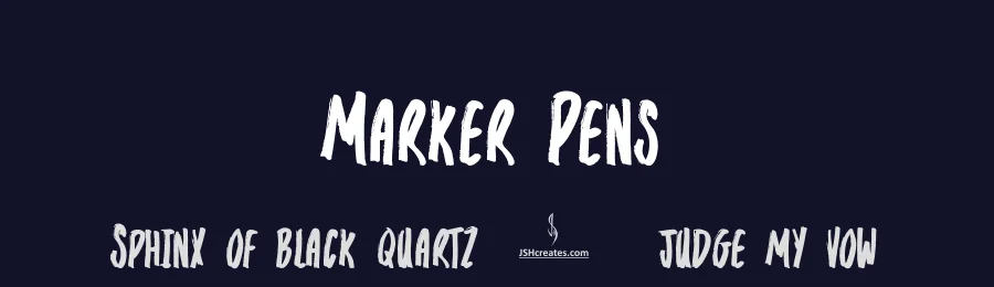 Marker Pens by JSH creates — Script Handwritten Font — thumbnail 2