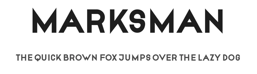 Marksman by Vladimir Nikolic — Sans Serif Font