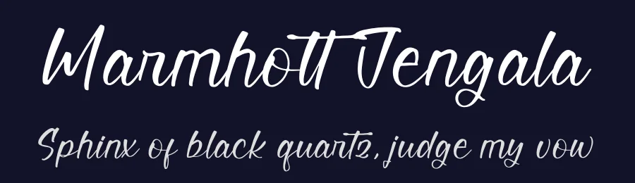 Marmhott Jengala by Perspectype Studio - Letterena.com — Script Handwritten Font — thumbnail 2