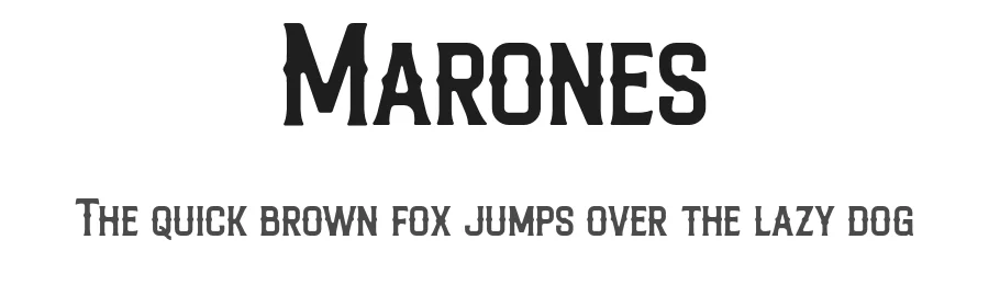 Marones by Arterfak Project — Decorative Font