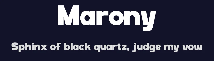 Marony by ToniStudio — Sans Serif Font — thumbnail 2