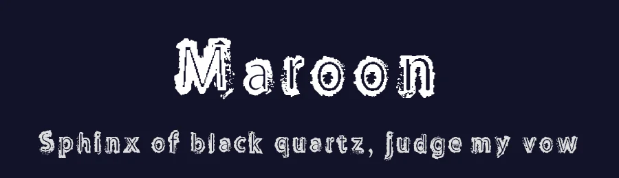 Maroon by Roni Studio — Decorative Font — thumbnail 2