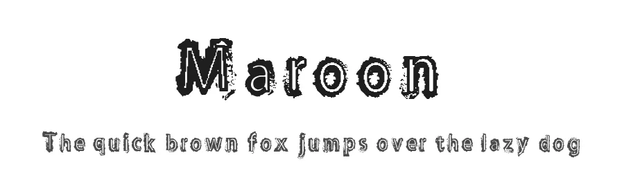 Maroon by Roni Studio — Decorative Font