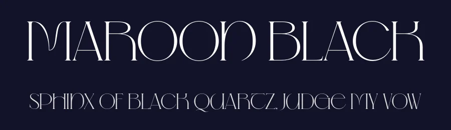 Maroon Black by Nirmana Visual — Decorative Font — thumbnail 2