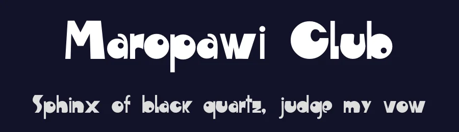 Maropawi Club by Grafito Design — Decorative Font — thumbnail 2