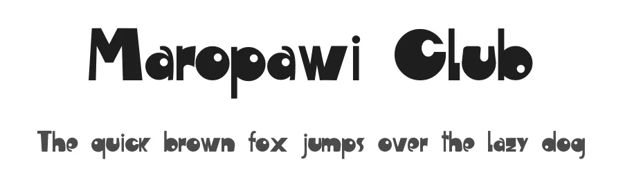 Maropawi Club by Grafito Design — Decorative Font