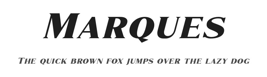 Marques by Craft Supply Co. — Serif Font
