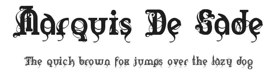 Marquis De Sade by Bolt Cutter Design-Industrial Strength — Blackletter Font