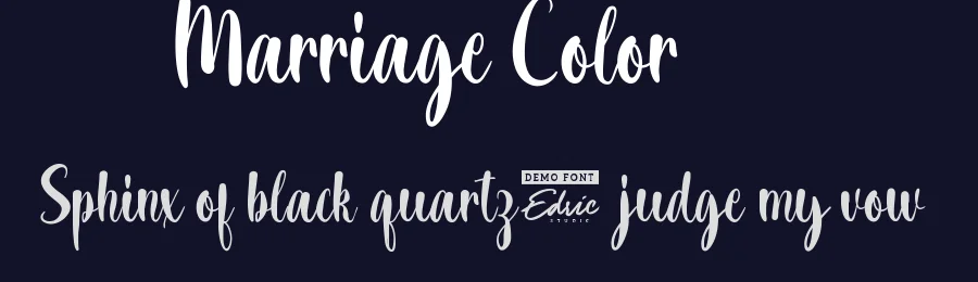 Marriage Color by Edric Studio — Script Handwritten Font — thumbnail 2