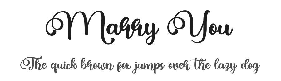 Marry You
