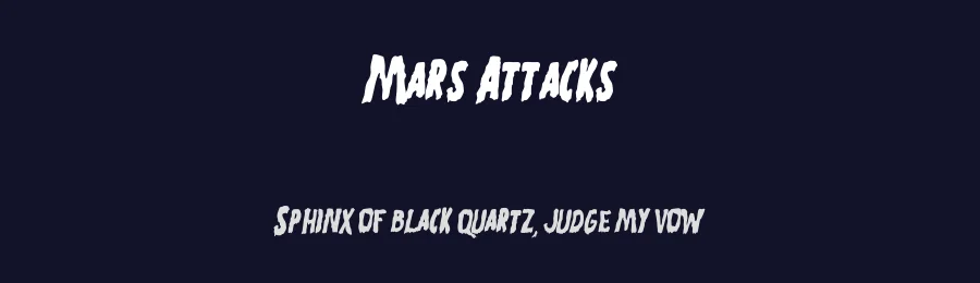Mars Attacks by Filmhimmel — Decorative Font — thumbnail 2