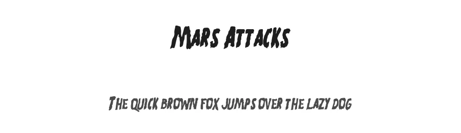Mars Attacks by Filmhimmel β Decorative Font