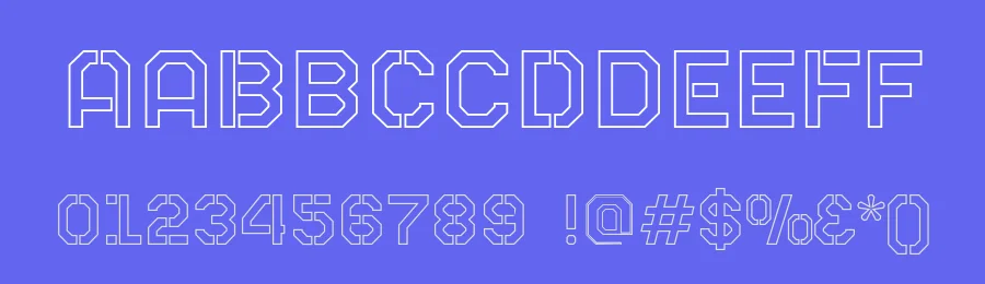 Mars Outline by Nurrontype — Decorative Font — thumbnail 3