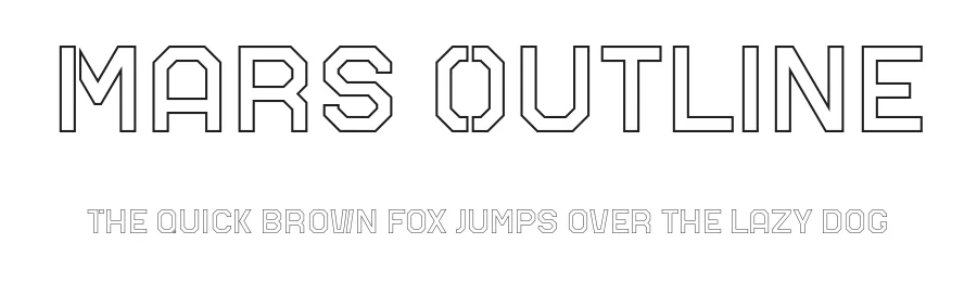 Mars Outline by Nurrontype — Decorative Font