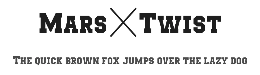 Mars&Twist by Marsnev — Decorative Font