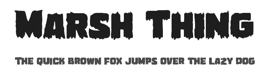Marsh Thing by Iconian Fonts — Decorative Font