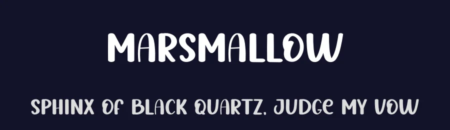 Marsmallow by creatype designer — Decorative Font — thumbnail 2