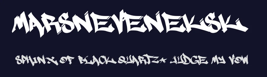 Marsneveneksk by Marsnev — Script Handwritten Font — thumbnail 2
