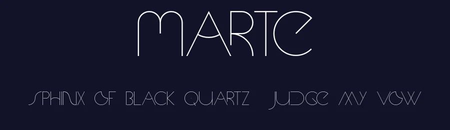 Marte by skomii — Decorative Font — thumbnail 2