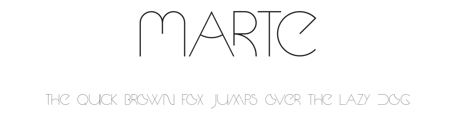 Marte by skomii — Decorative Font