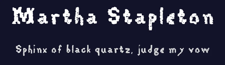 Martha Stapleton by British Schools Museum — Decorative Font — thumbnail 2