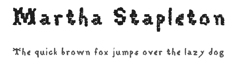 Martha Stapleton by British Schools Museum — Decorative Font