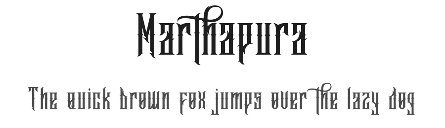 Marthapura by EkoZero7 โ Blackletter Font