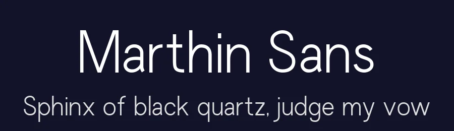Marthin Sans by Rmdndsign — Sans Serif Font — thumbnail 2