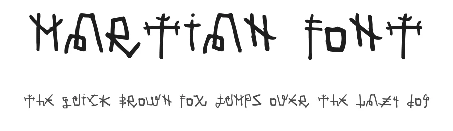 Martian Font