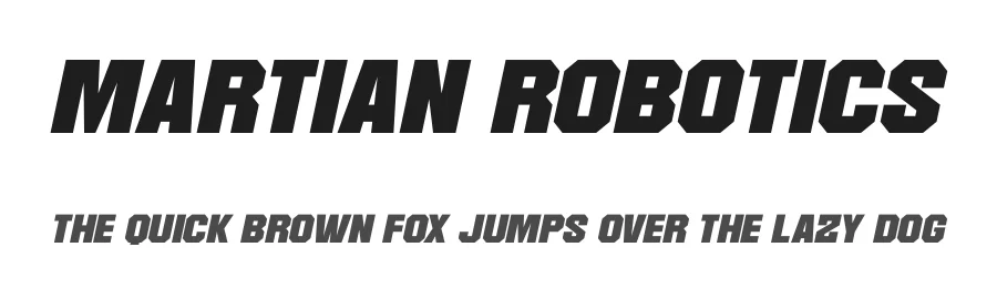 Martian Robotics by Hawtpixel — Display Font