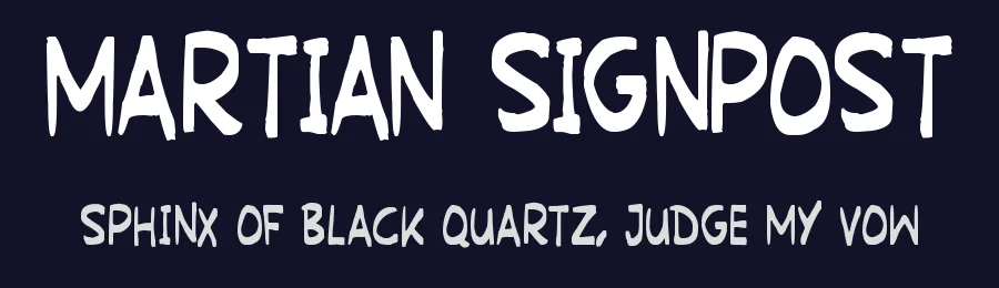 Martian Signpost by Hawtpixel — Script Handwritten Font — thumbnail 2