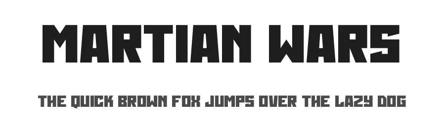 Martian Wars by Hawtpixel — Display Font
