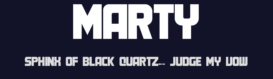 Marty by Dietrich Kerner — Sans Serif Font — thumbnail 2