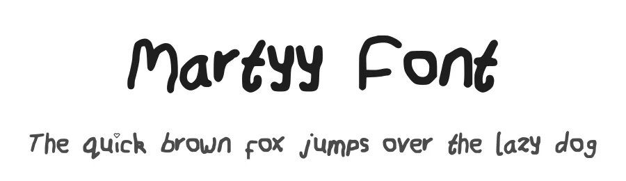 Martyy Font