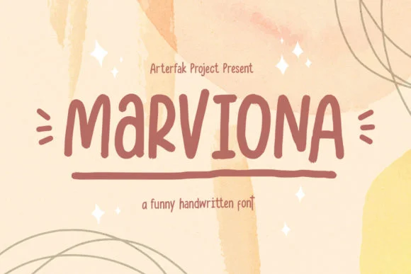 Marviona Font by Arterfak Project — Script Handwritten Font