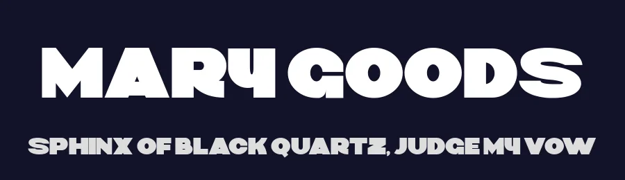 Mary Goods by Hishand Studio — Sans Serif Font — thumbnail 2