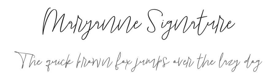 Maryanne Signature