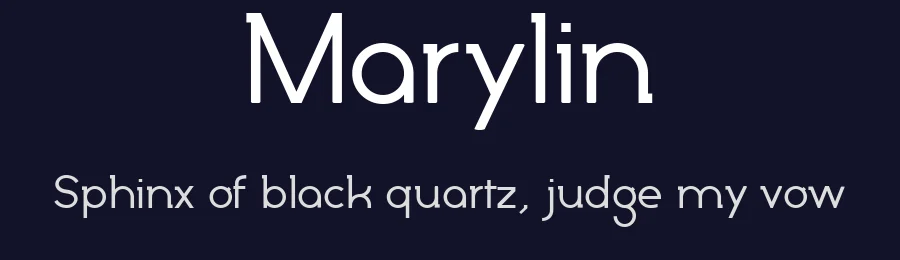 Marylin by Benoît Sjöholm — Sans Serif Font — thumbnail 2